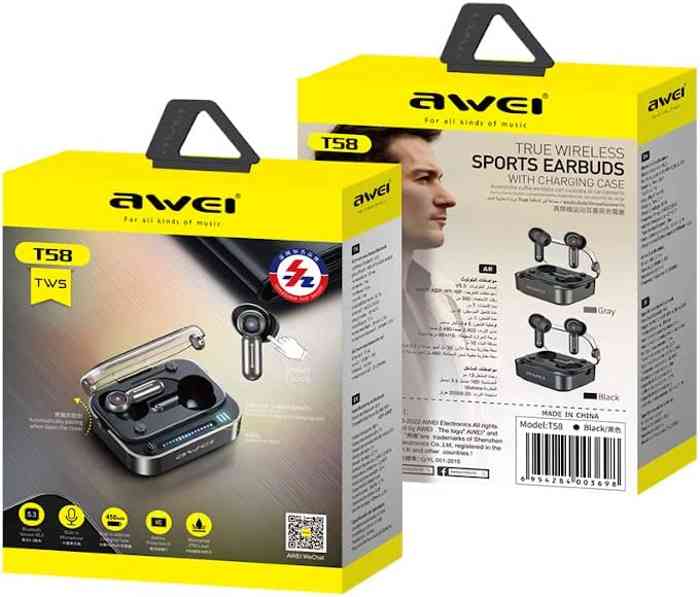 AWEI T58 ANC Tws Wireless Earbuds